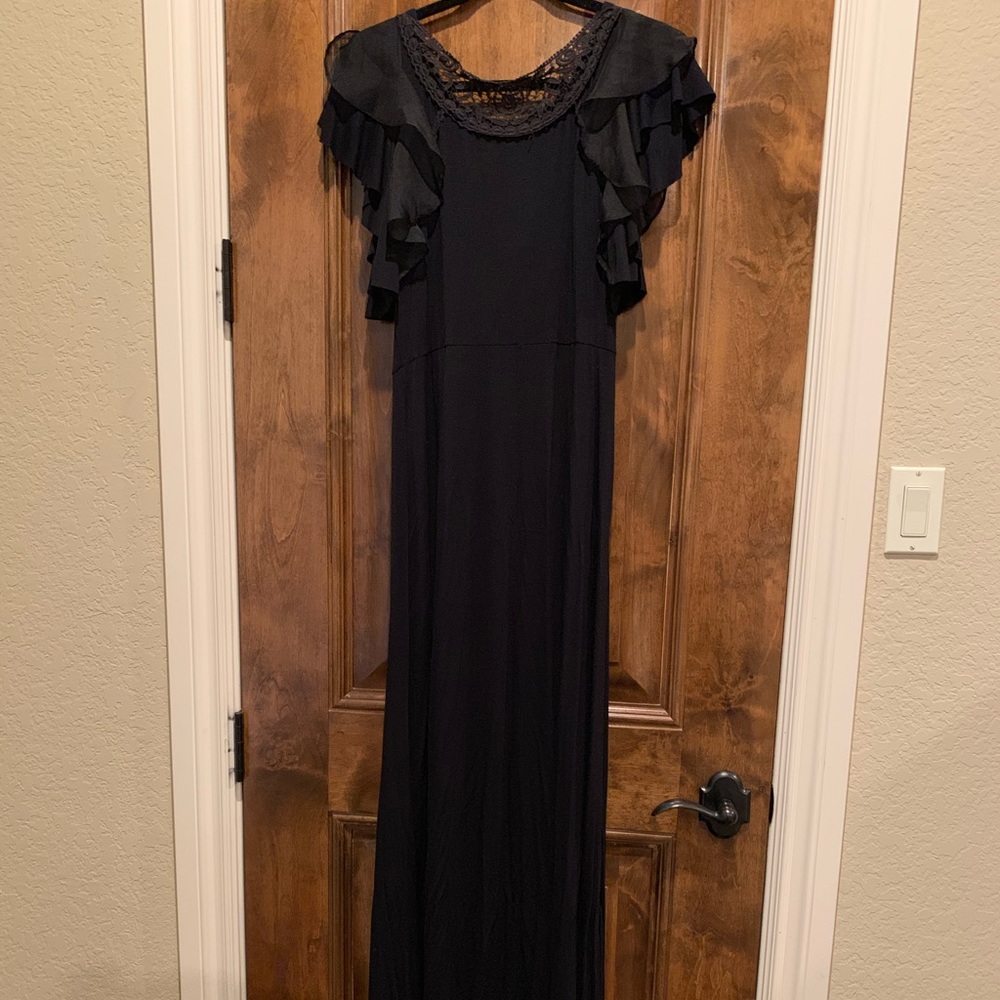 Free People Black Gown